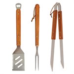 Mr. Bar-B-Q 3 PC Stainless Steel Nested Tool Set