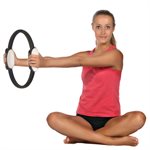 AeroPilates Magic Circle Pilates Resistance Ring with Workout DVD 