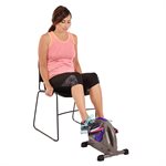 Stamina Mini Exercise Bike with Smooth Pedal System 15-0142 - Purple 
