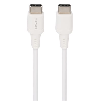 NUPOWER Type C to C 60W PD Cable - White