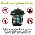 Flowtron 1 / 2 Acre Outdoor 15W Bug Zapper, Electronic Insect Killer 
