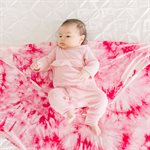 Bazzle Baby Forever Swaddle & Hat Set - Pink Tie-Dye