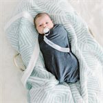 Bazzle Baby Hugga Cozy Blanket - Zebra Geo