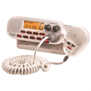 Radio marine VHF portative flottante Cobra 25 watt, blanche