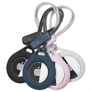  Support Tough Sport de Case-Mate pour AirTag paquet de 4 - transparent, bleu, rose, noir