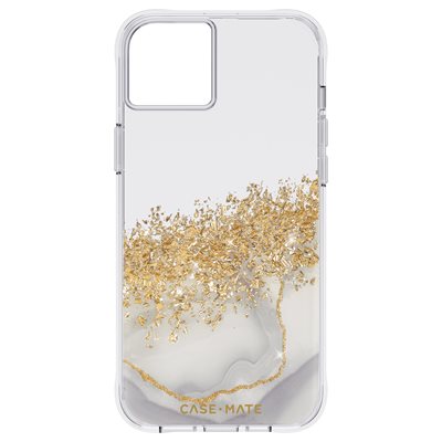 Case-Mate Karat Marble with MicroPel® Antimicrobial Protection - iPhone 14 Plus Karat Marble