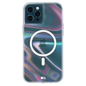Étui Soap Bubble Case-Mate iPhone 12 / 12 Pro aimanté - iridescent