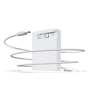 Einova Sirius 65W USB-C Universal Power Adapter, Apple Bundle - White
