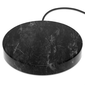 Chargeur en pierre sans fil Einova de 10 W - Marbre noir