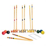TRIUMPH 6-Player Backyard Outdoor Croquet Set with Carry-on Bag