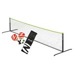 Zume Games 2-Player Pickleball Recreational Net Set and Carrying Case - Black / Green