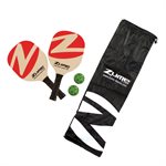 Zume Games 2-Player Pickleball Recreational Net Set and Carrying Case Black / Green
