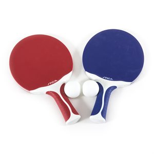 STIGA Flow Outdoor 2-Player Table Tennis / Ping Pong Racket and Ball Set