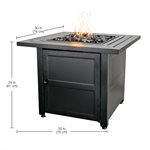 Endless Summer Propane Gas Outdoor Fire Table with Steel Mantel