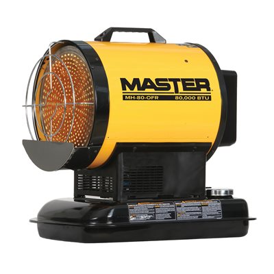 Master 80,000 BTU Battery Kerosene Diesel Radiant Heater