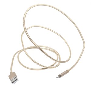 NÜPOWER 1.2 m Charge / Sync Braided Cable, Lightning / USB, Gold