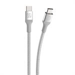 Scosche USB-C to USB-C Charge & Sync Cable 10ft - Silver