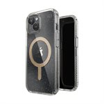 Étui Speck Presidio Lux Glitter avec MagSafe pour iPhone 15 / 14 / 13, or clair